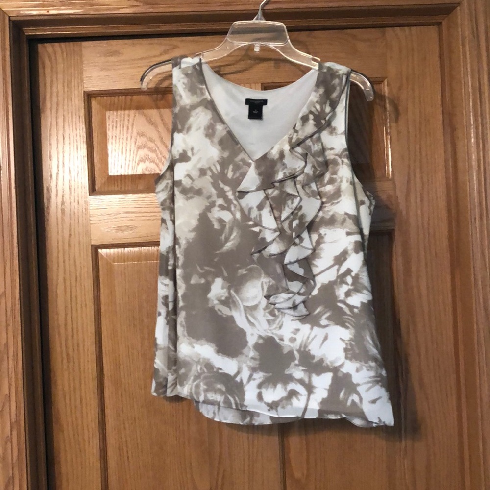 Rose print tank